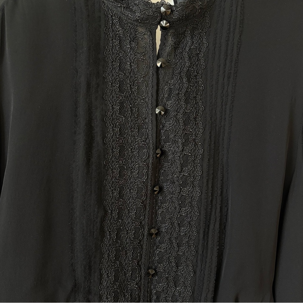 Alice + Olivia Black Lace Dress - Picture 3 of 9